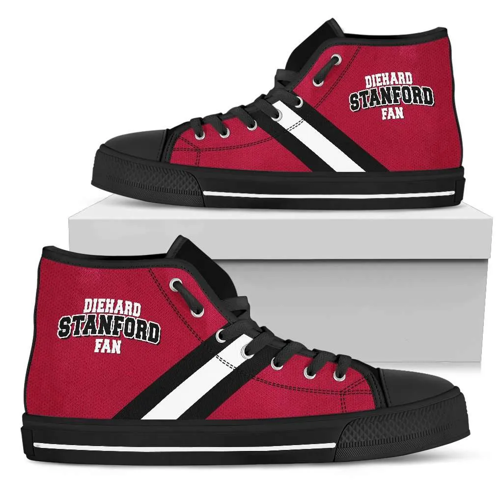 Diehard Stanford Fan Canvas High Top Shoes