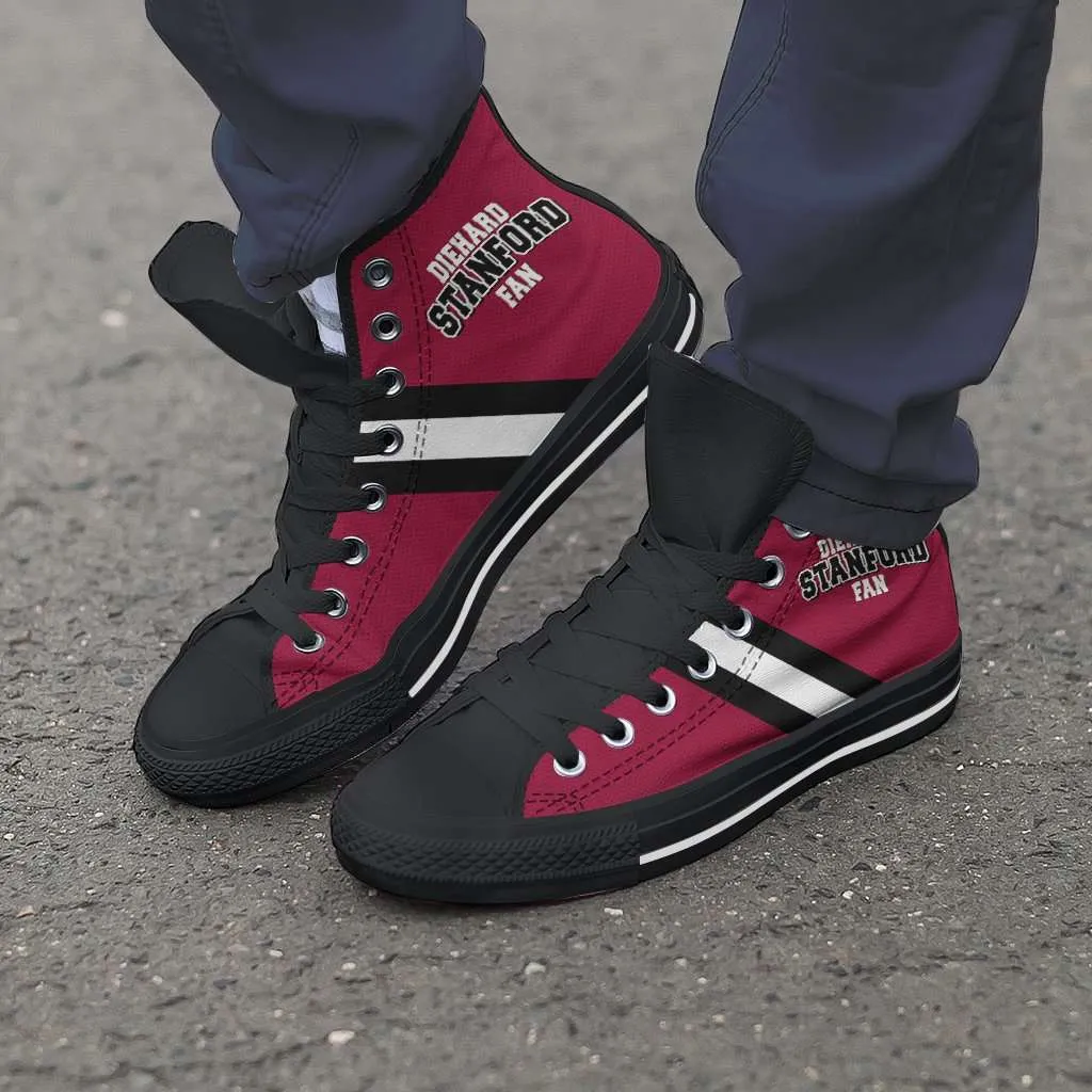Diehard Stanford Fan Canvas High Top Shoes