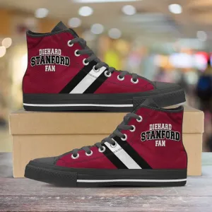 Diehard Stanford Fan Canvas High Top Shoes
