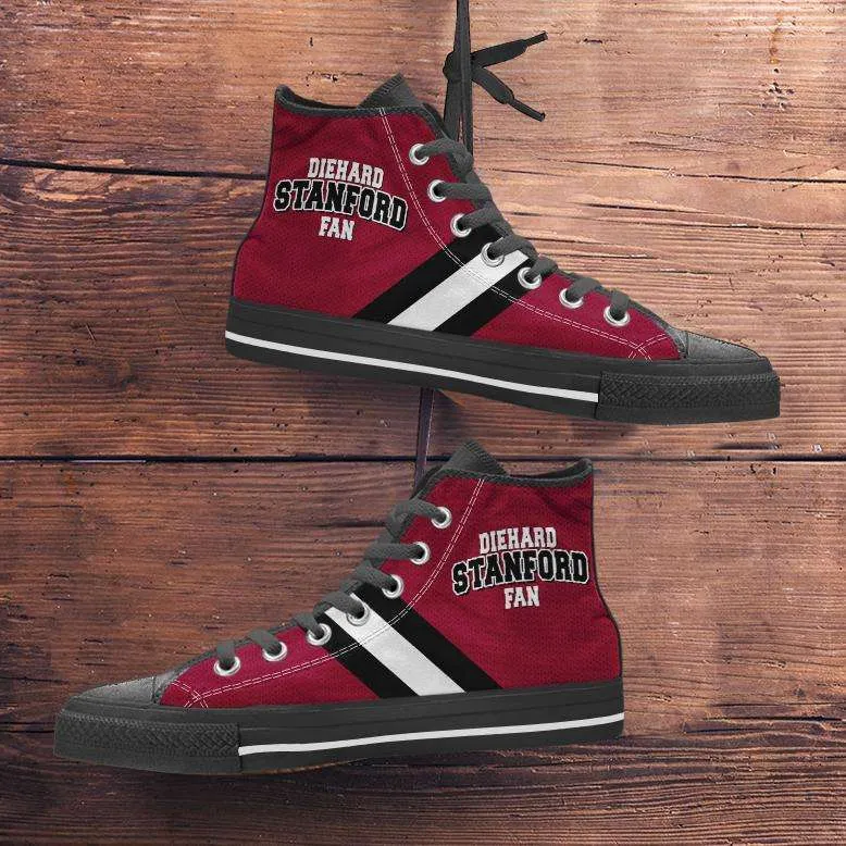 Diehard Stanford Fan Canvas High Top Shoes