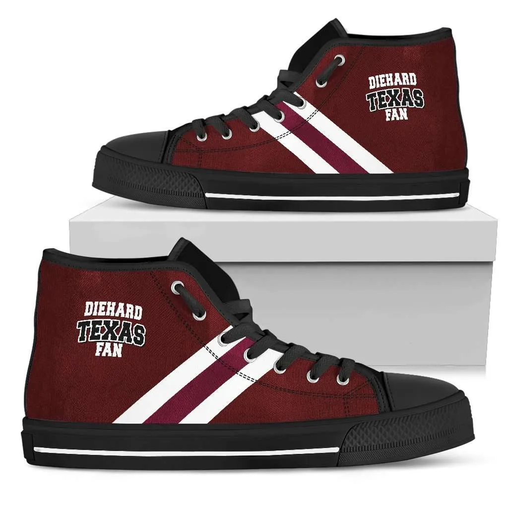 Diehard Texas Aggies Fan Canvas High Top Shoes