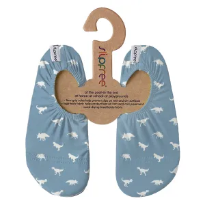 Dino Petrol Blue Kids Slipfree Shoes