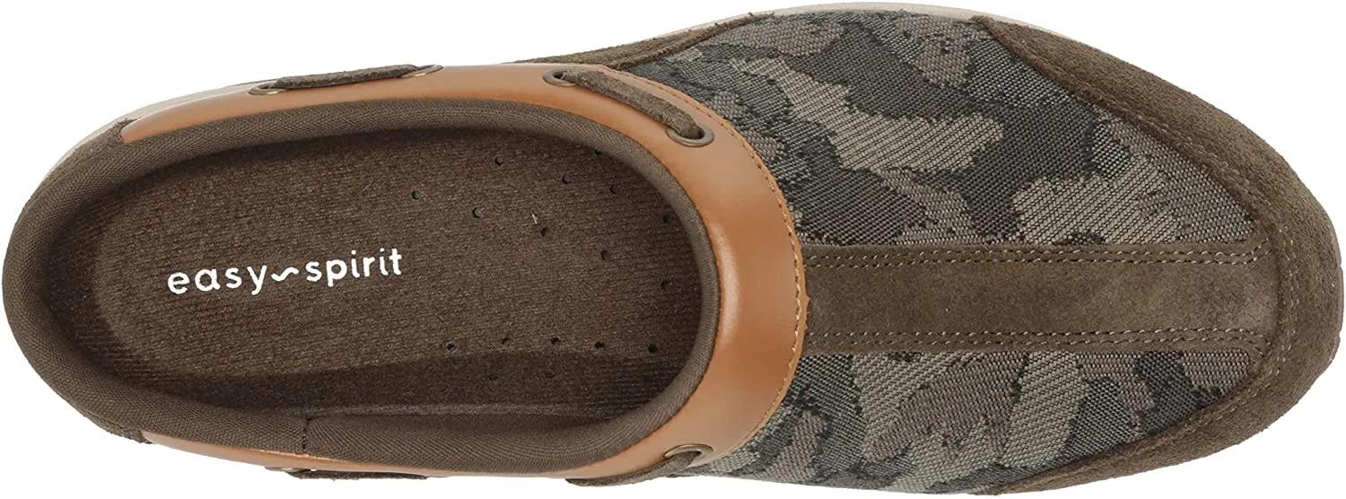 Easy Spirit Travel Time Green 300 Narrow Round Closed-Toe Slip On Mule Clog
