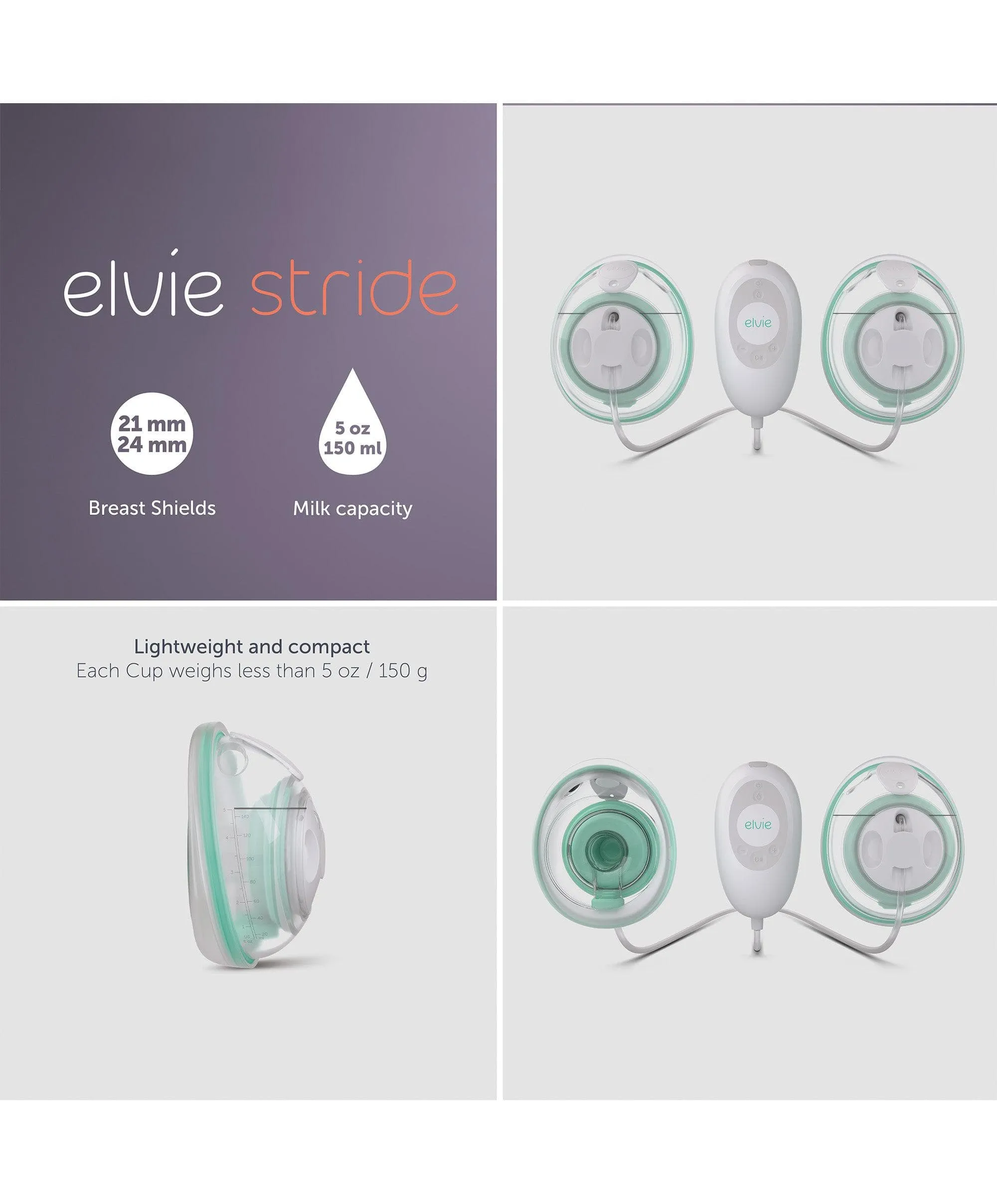 Elvie Stride Double Electric Breast Pump
