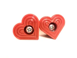 Grindstone Heartstopper - Bolt-On Toe Stop - HOT ROD RED GLITTER