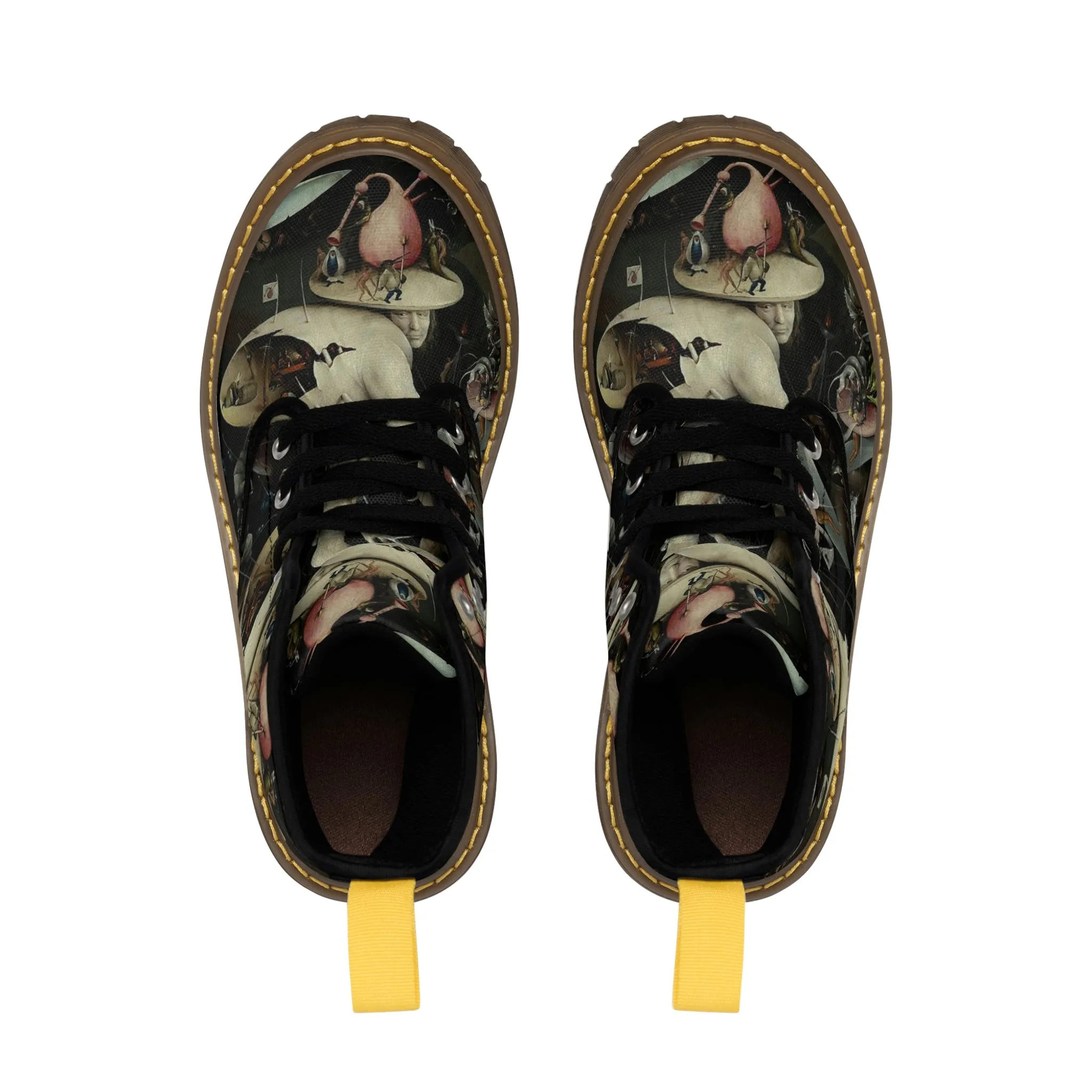 Hieronymus Bosch - The Garden of Earthly Men's Canvas Boots