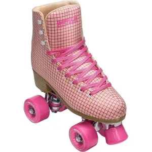 🔥Impala Pink Tartan Roller Skate