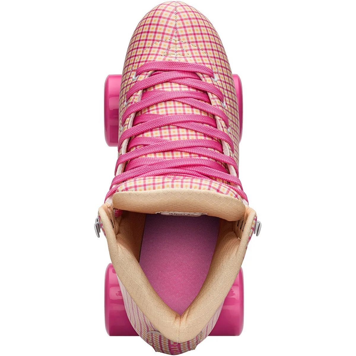 🔥Impala Pink Tartan Roller Skate