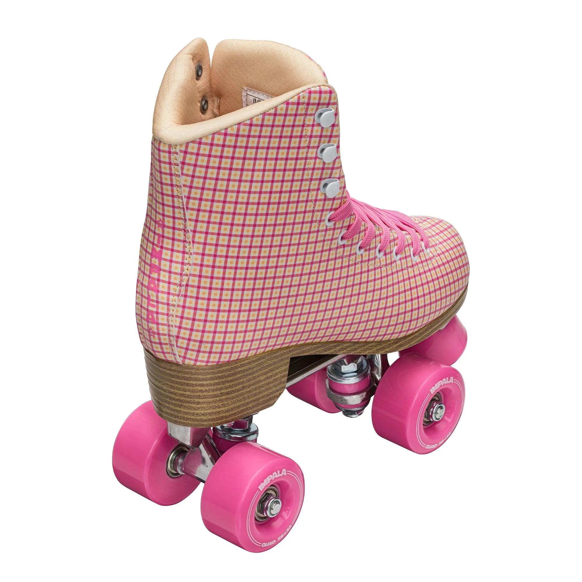 Impala Roller Skate Pink Tartan
