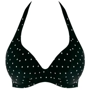 Jewel Cove Halter Bikini Top Black Diamond Print - Freya Swim