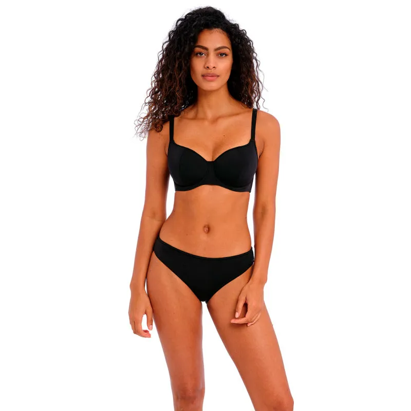 Jewel Cove Sweetheart Bikini Top Plain Black - Freya Swim