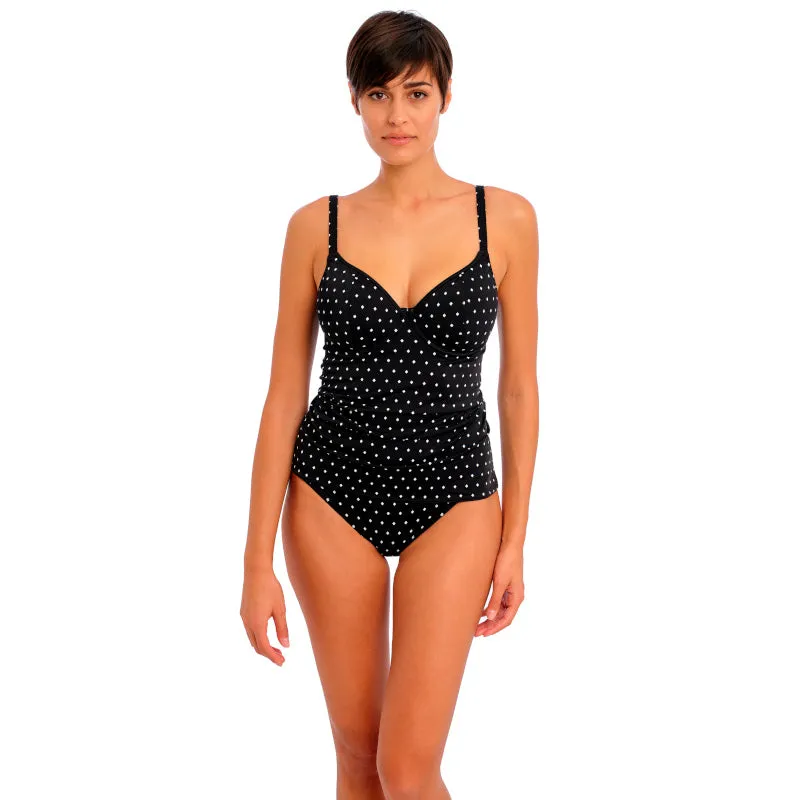 Jewel Cove Tankini Swim Top Black Diamond Print - Freya Swim