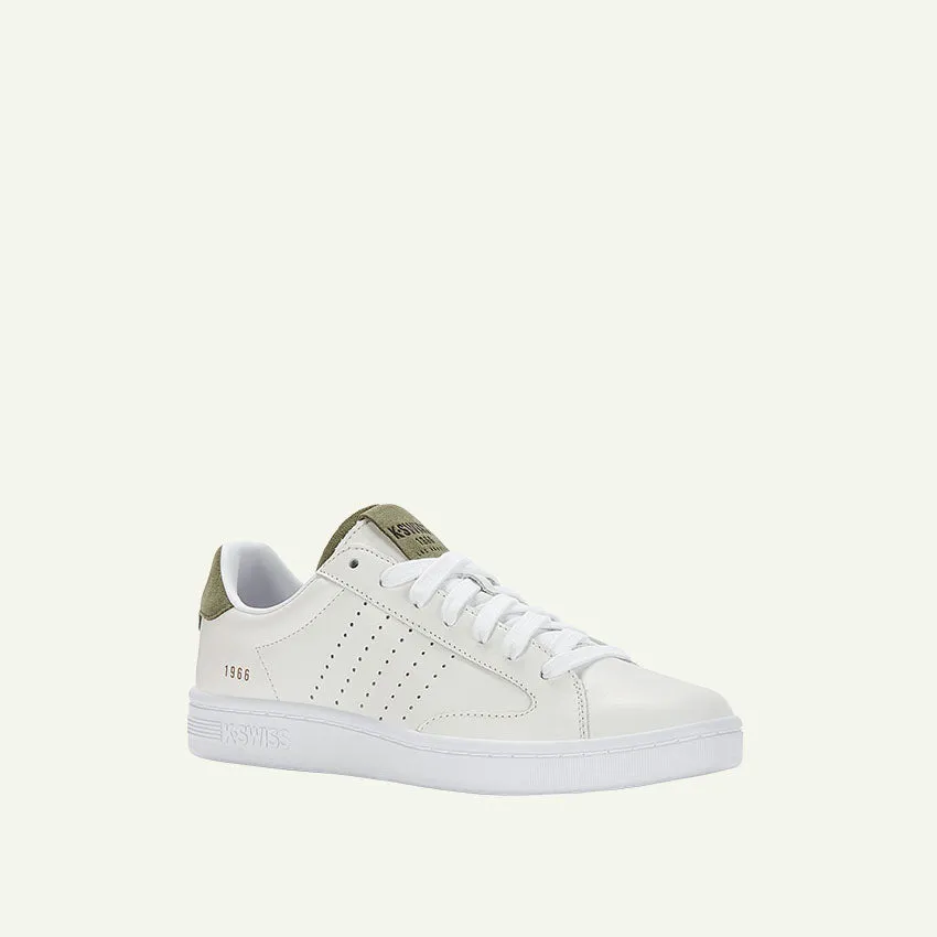 Lozan Klub Leather Men's Shoes - White/White/Deep Lichen