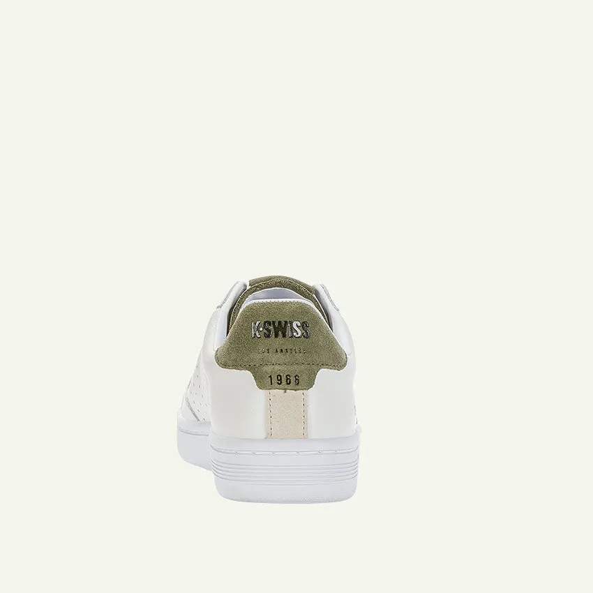 Lozan Klub Leather Men's Shoes - White/White/Deep Lichen