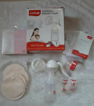 LUVLAP Manual Breast Pump - 3 Level Suction Adjustment