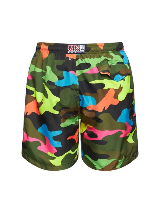 Mc2 Saint Barth   Camouflage print tech swim shorts 
