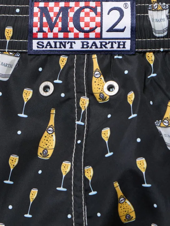 Mc2 Saint Barth   Champagne print ultralight swim shorts 