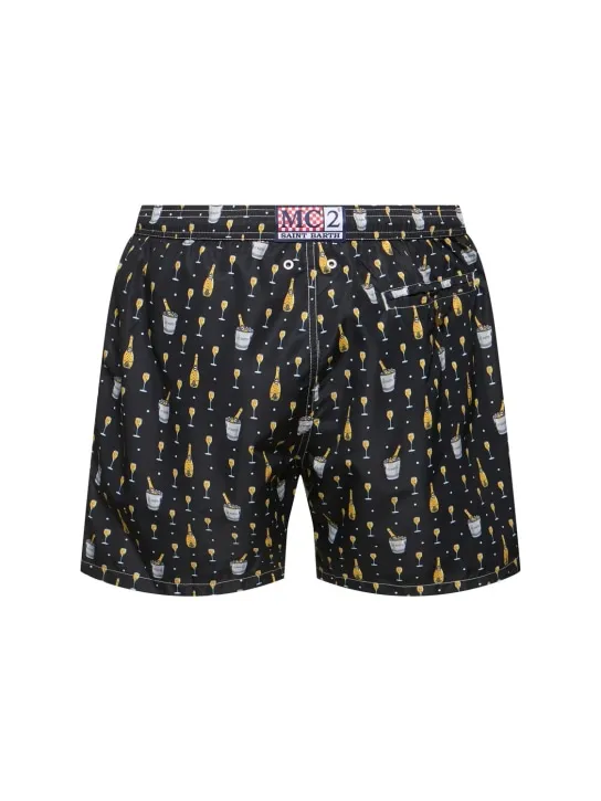 Mc2 Saint Barth   Champagne print ultralight swim shorts 