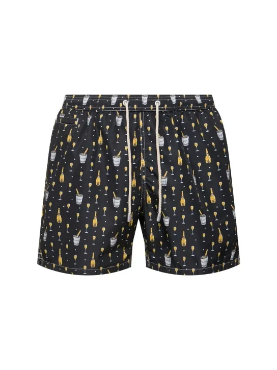 Mc2 Saint Barth   Champagne print ultralight swim shorts 