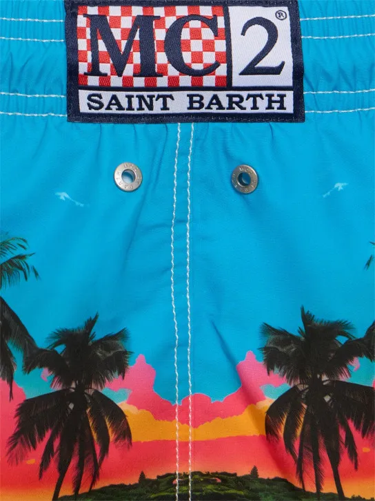 Mc2 Saint Barth   Landscape print ultralight swim shorts 
