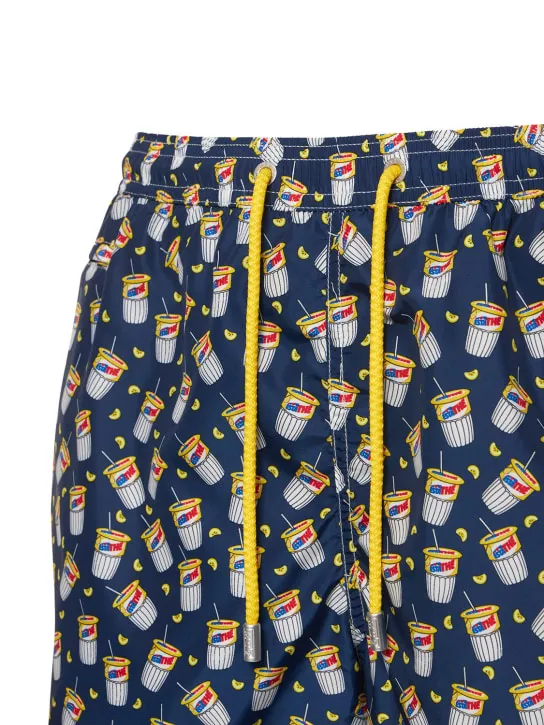 Mc2 Saint Barth   Micro Esta Thé print tech swim shorts 