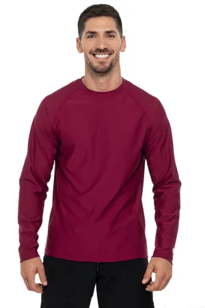 Men's Hightide Long Sleeve Swim Shirt  |  Red Crush