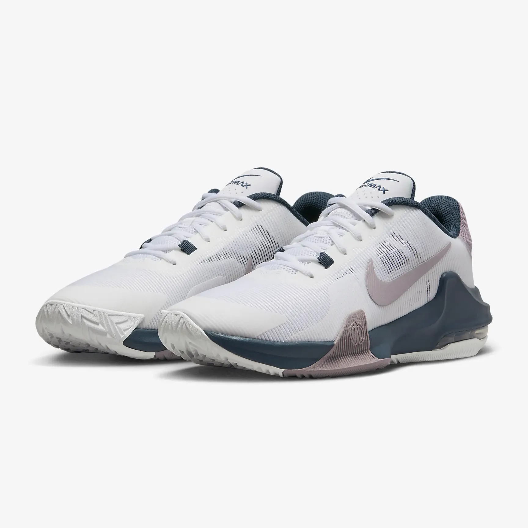 Men's Nike Air Max Impact 4 Basketball Shoes (Armoury Navy/Football Grey)(DM1124-102)