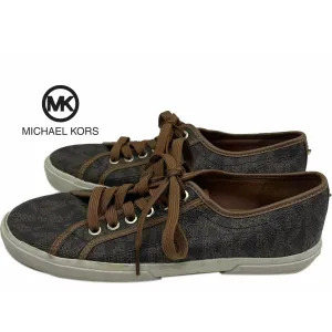 MICHAEL KORS BOERUM WOMEN'S MK SIGNATURE SNEAKERS/SHOES SIZE 8M