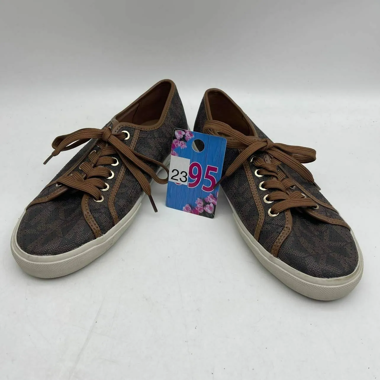 MICHAEL KORS BOERUM WOMEN'S MK SIGNATURE SNEAKERS/SHOES SIZE 8M
