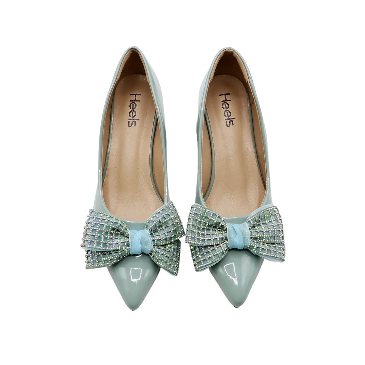 Mint Green Formal Court Shoes 085474