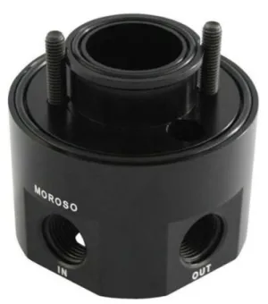 Moroso SB Chevy Oil Filter, Cooler Adapter