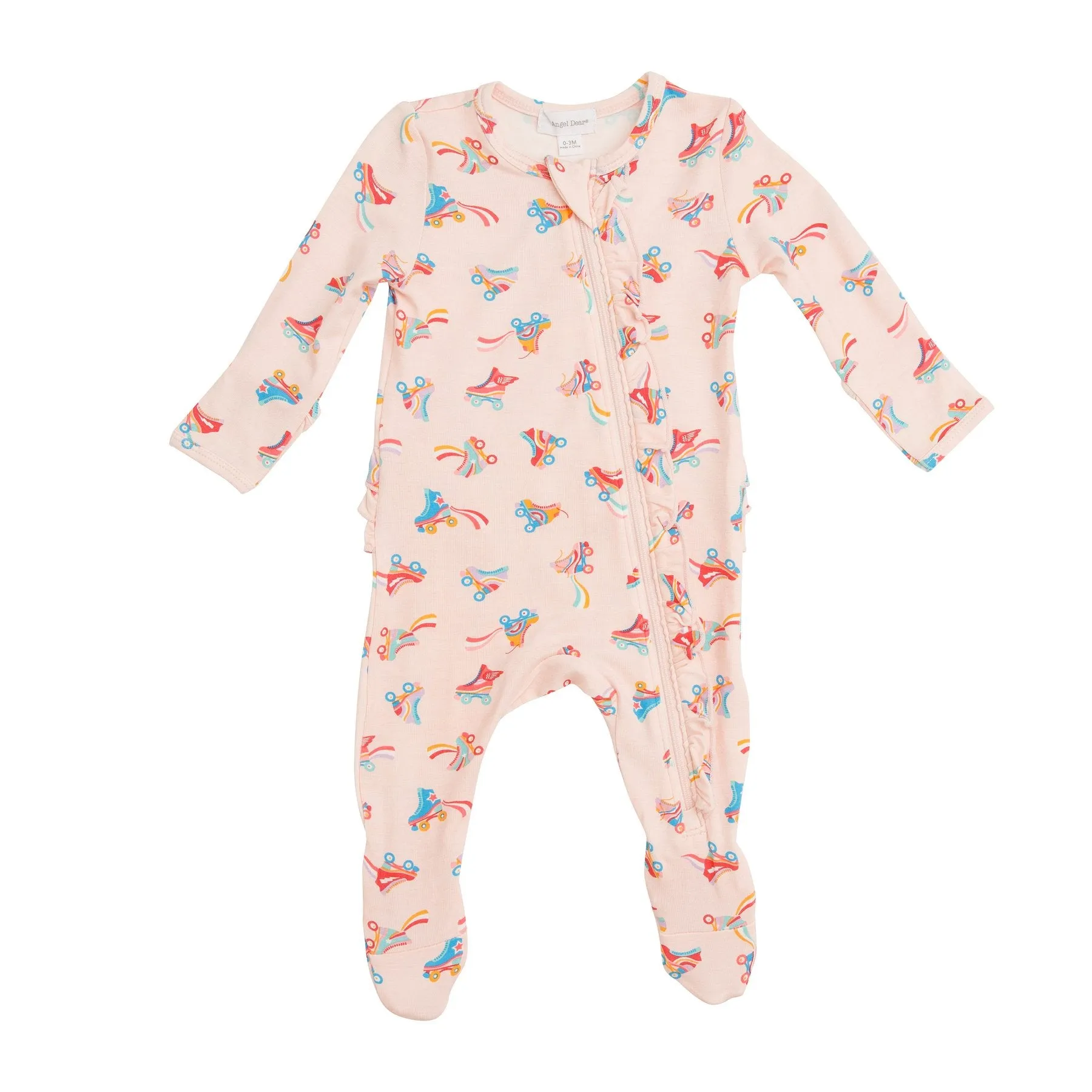 Newborn Roller Skates Zipper Footie