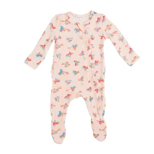Newborn Roller Skates Zipper Footie