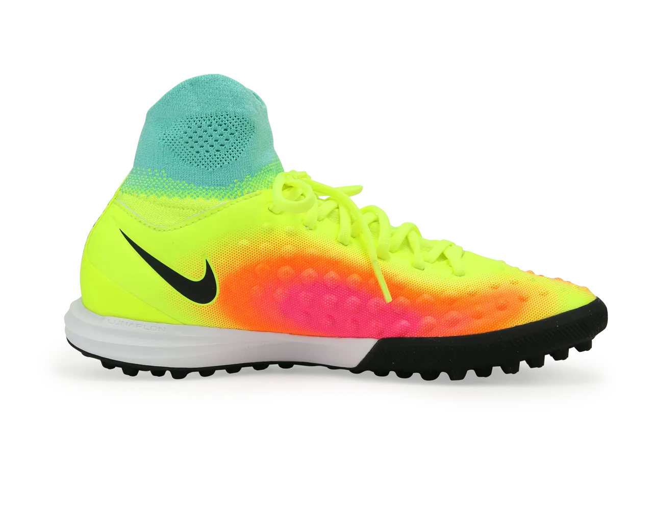 Nike Kids MagistaX Proximo Turf Soccer Shoes Volt/Black/Total Orange