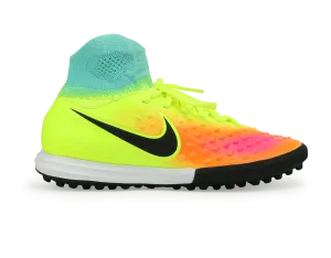 Nike Kids MagistaX Proximo Turf Soccer Shoes Volt/Black/Total Orange