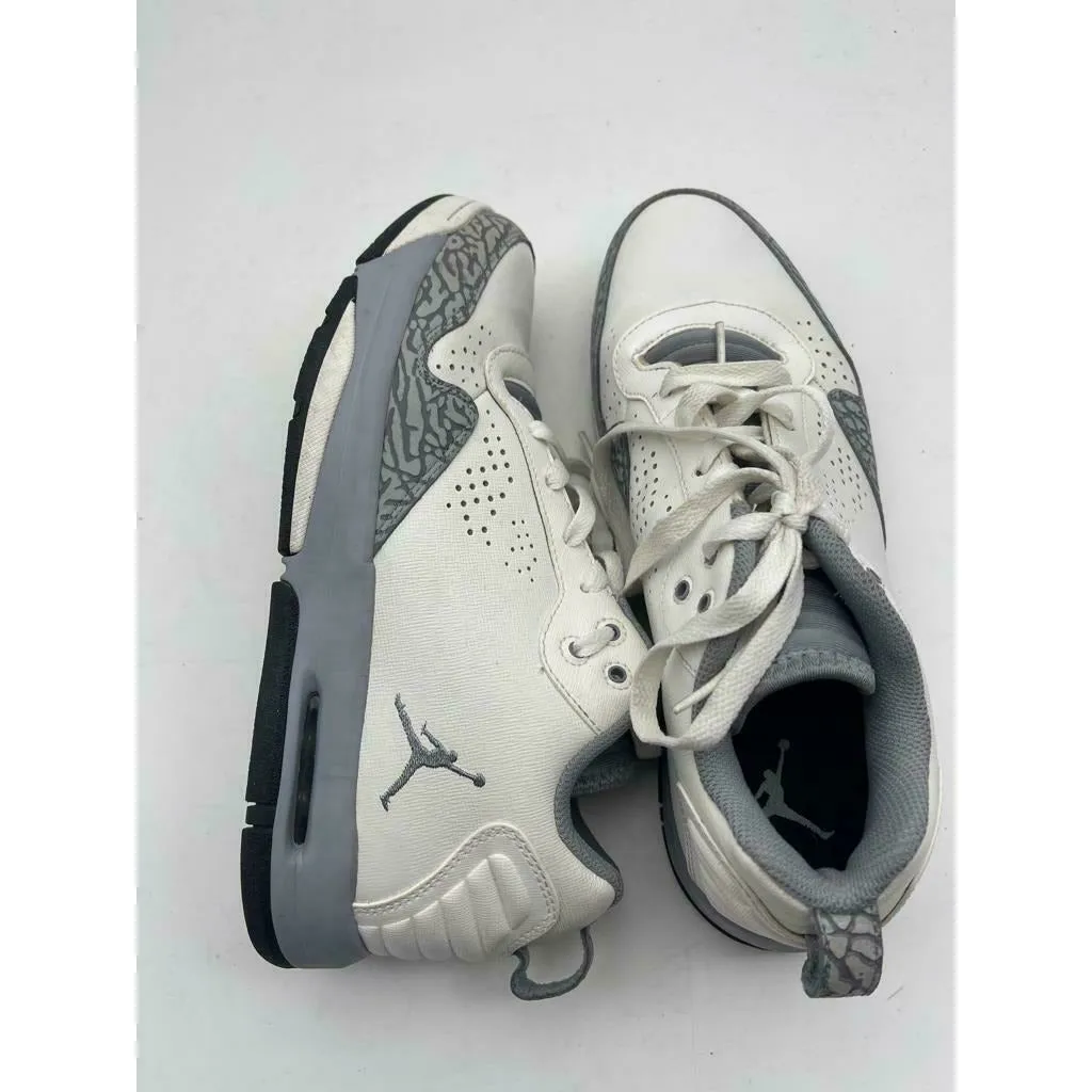 NIKE Men’s Air Jordan After Game II White Stealth Basketball Shoes 487002-102