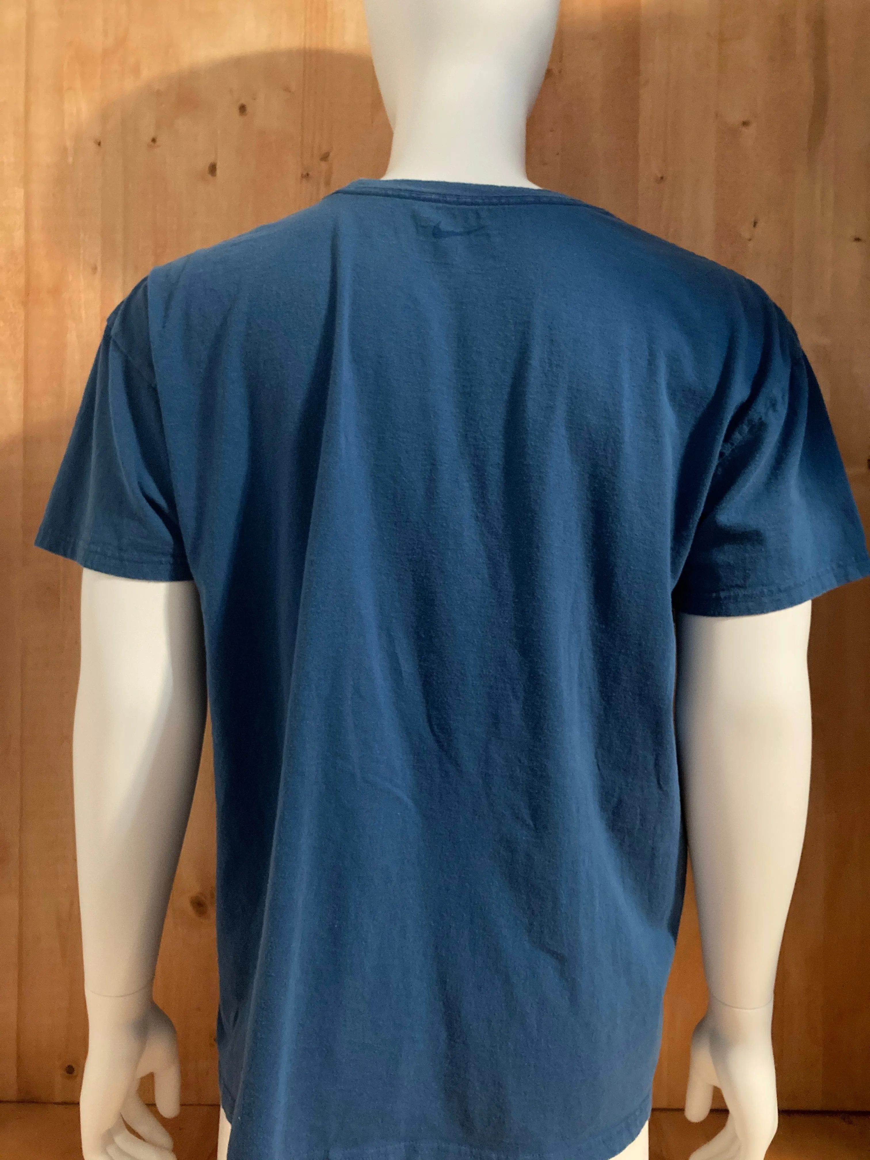 NIKE "SWIM" Graphic Print Adult XL Extra Xtra Large Blue T-Shirt Tee Shirt