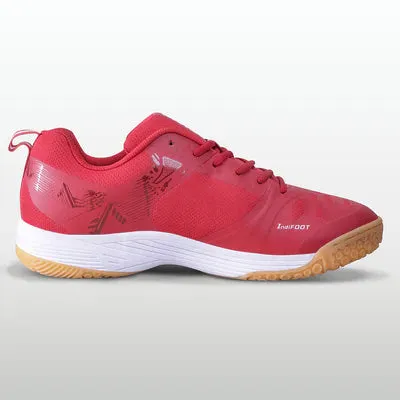 Nivia Hy-Court 2.1 Badminton Non Marking Shoes (Red)