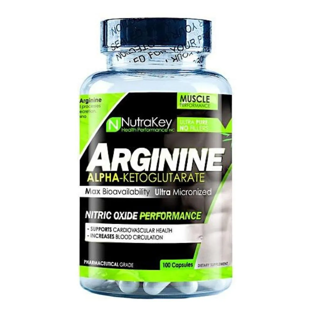 NutraKey L-Arginine 100 Capsules