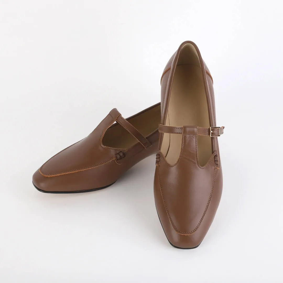 OLIVIA - t bar strap loafer