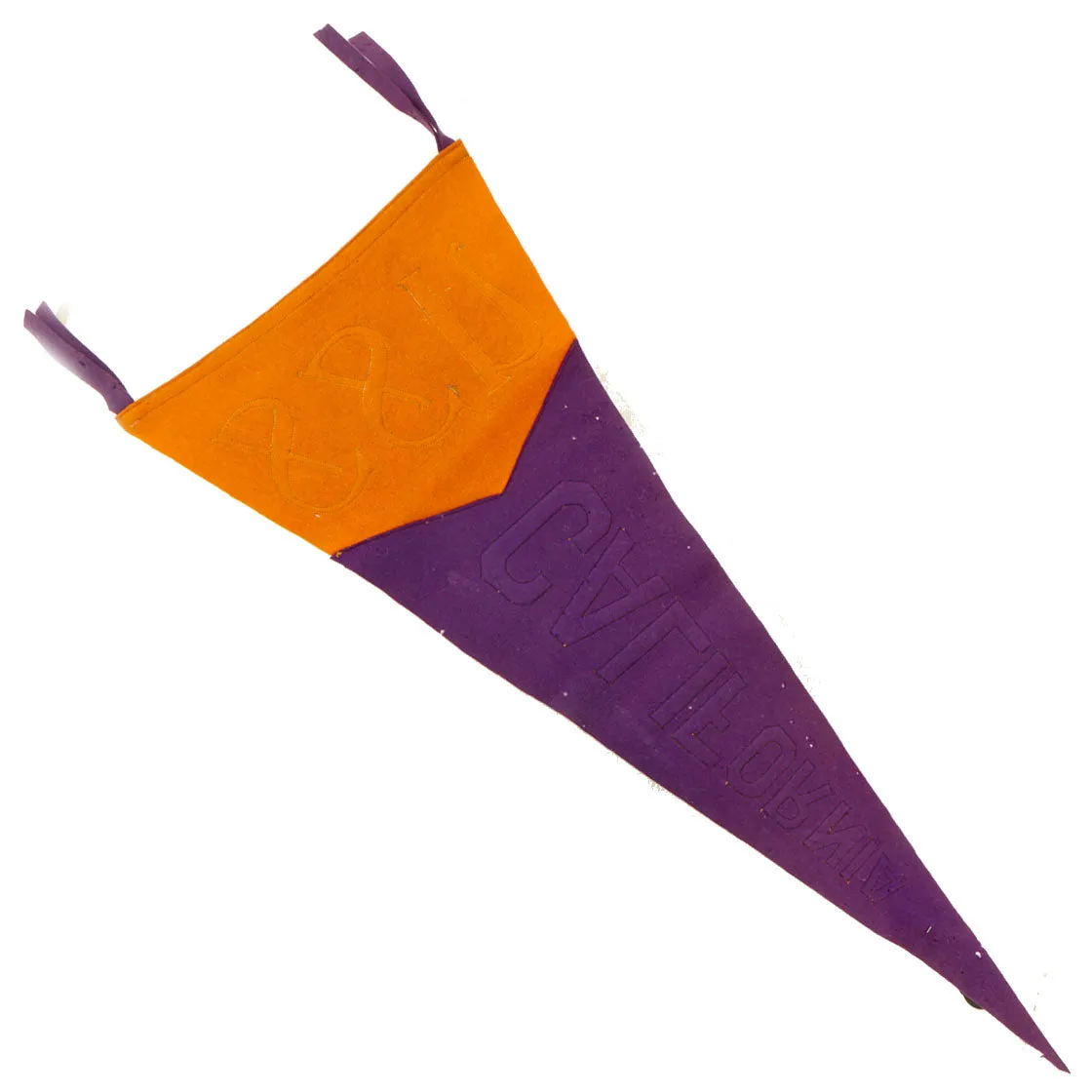 Original U.S. Pre-WWII USS California Wool Ships Pennant With 1919 Launch Medal - On Battleship Row and Sunk at Pearl Harbor