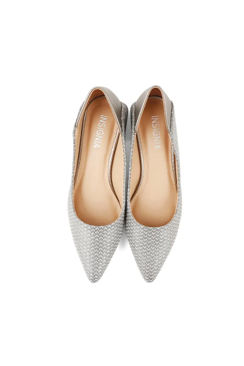 Party Wear Court Shoes I44434-Grey