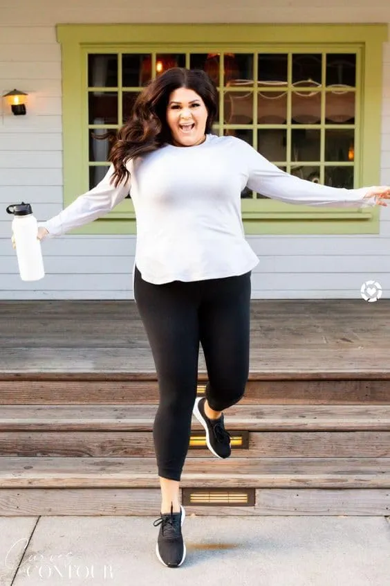 Plus Size XL Leggings 2-Pack: Black & Starry Night, High Waisted Tummy Control