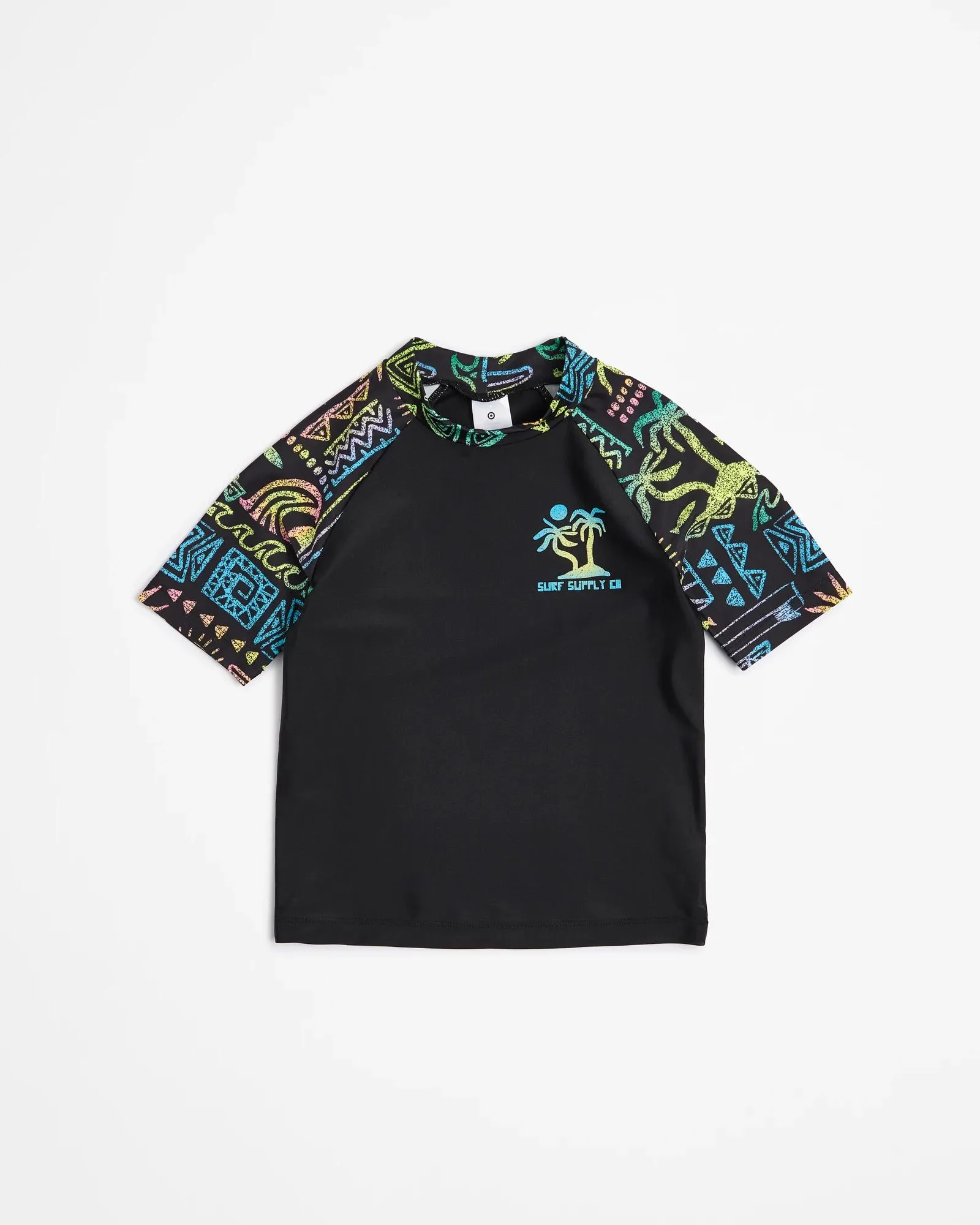 popular  Neon Print Swim Rash Vest