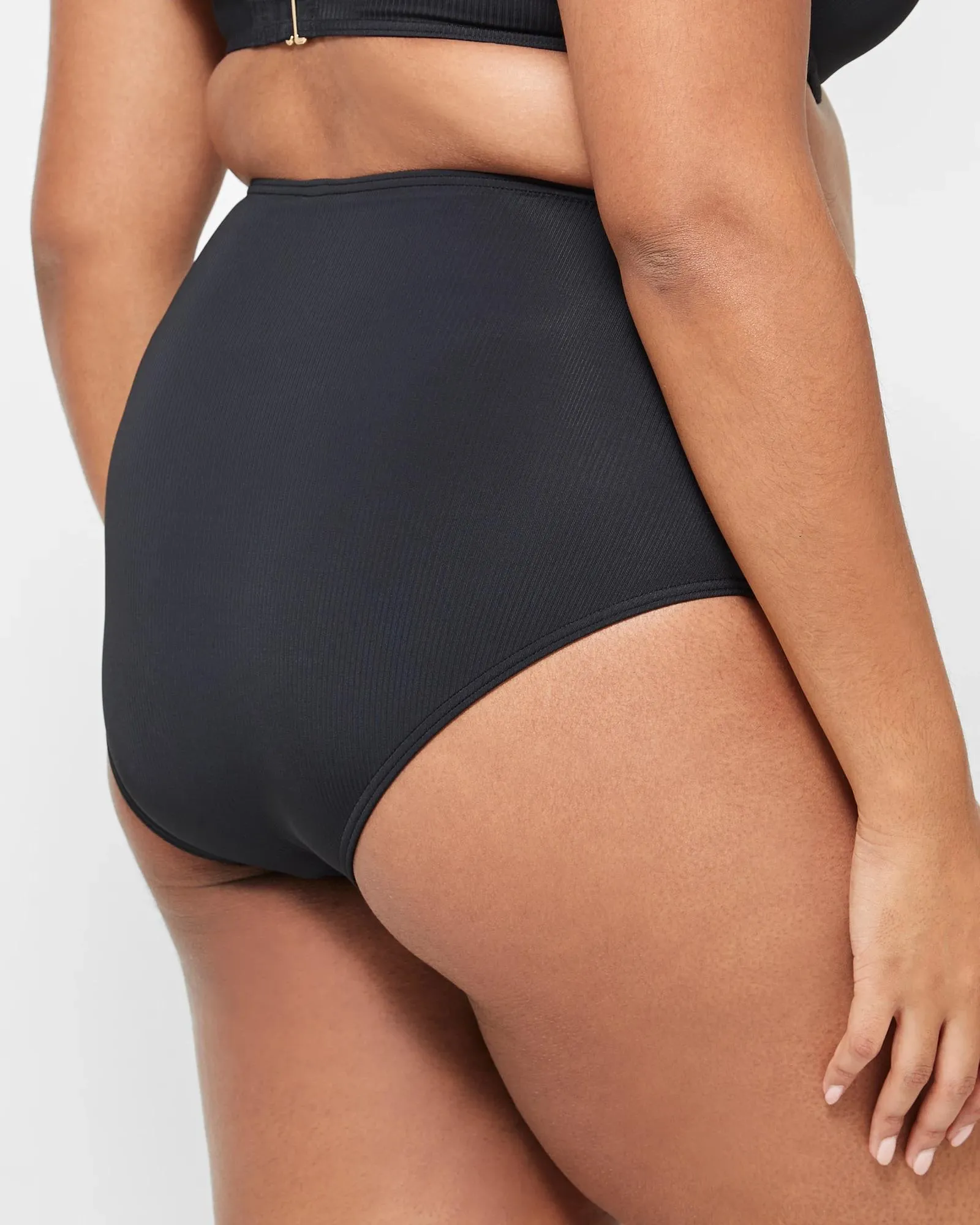 popular  Resort High Waisted Rib Bikini Briefs - Shape Your Body