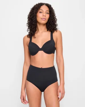 popular  Resort High Waisted Rib Bikini Briefs - Shape Your Body