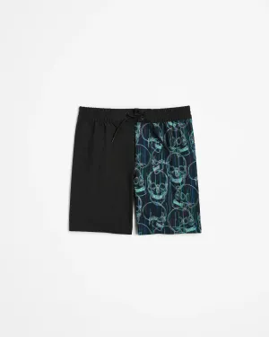 popular  Skull Splice Swim Boardshorts