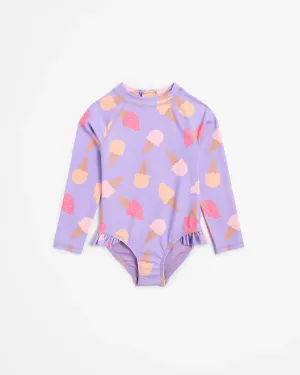 popular  Swim One Piece Frill Surfsuit