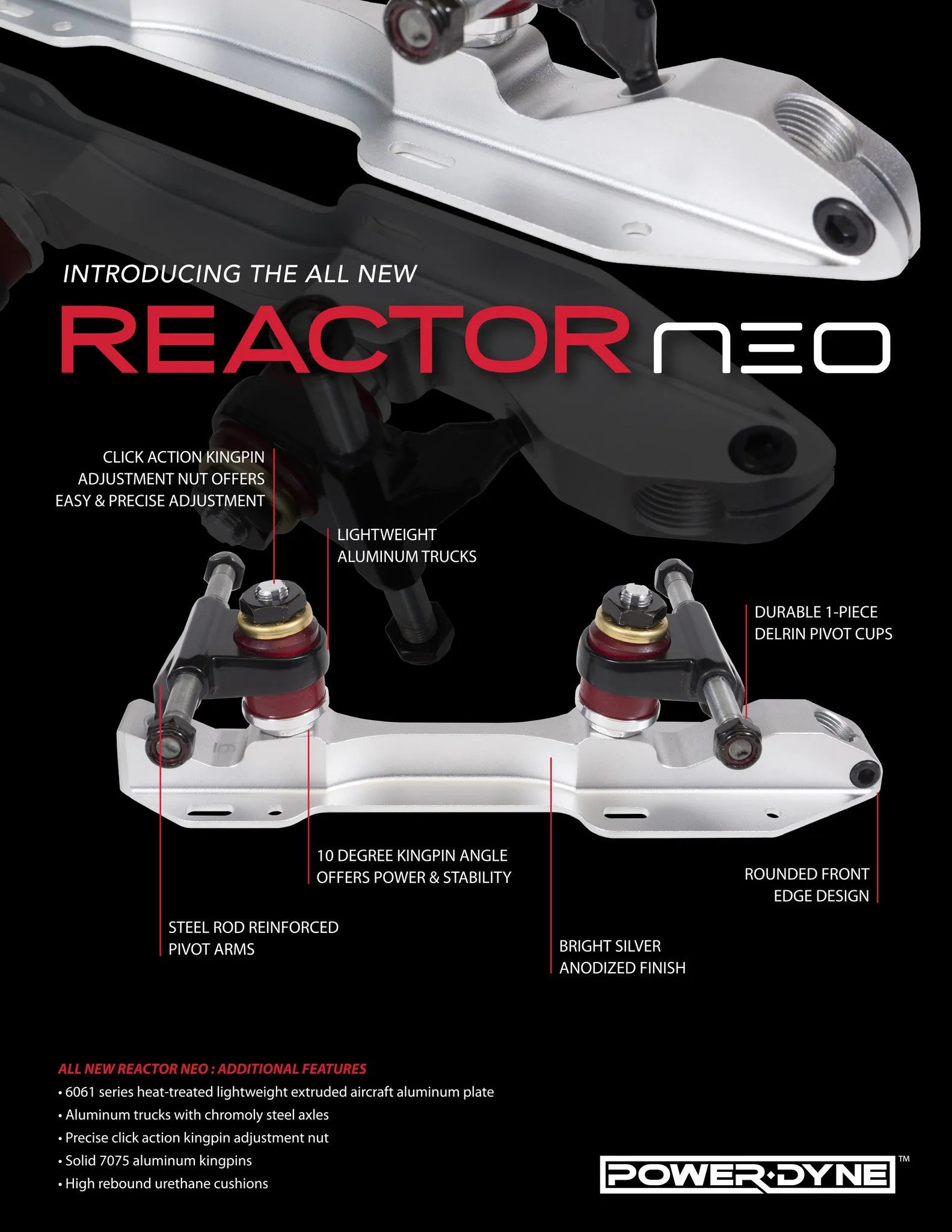 Powerdyne Reactor Neo Plate - Silver