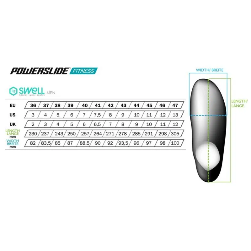 Powerslide Swell Lite Black 1OO Inline Skate